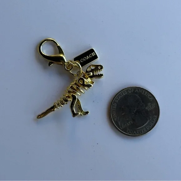 Rexy Bag Charm Keychain by Coach - Picture 3 of 3